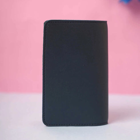 Personalized Initial Passport Cover with Patch - Blue